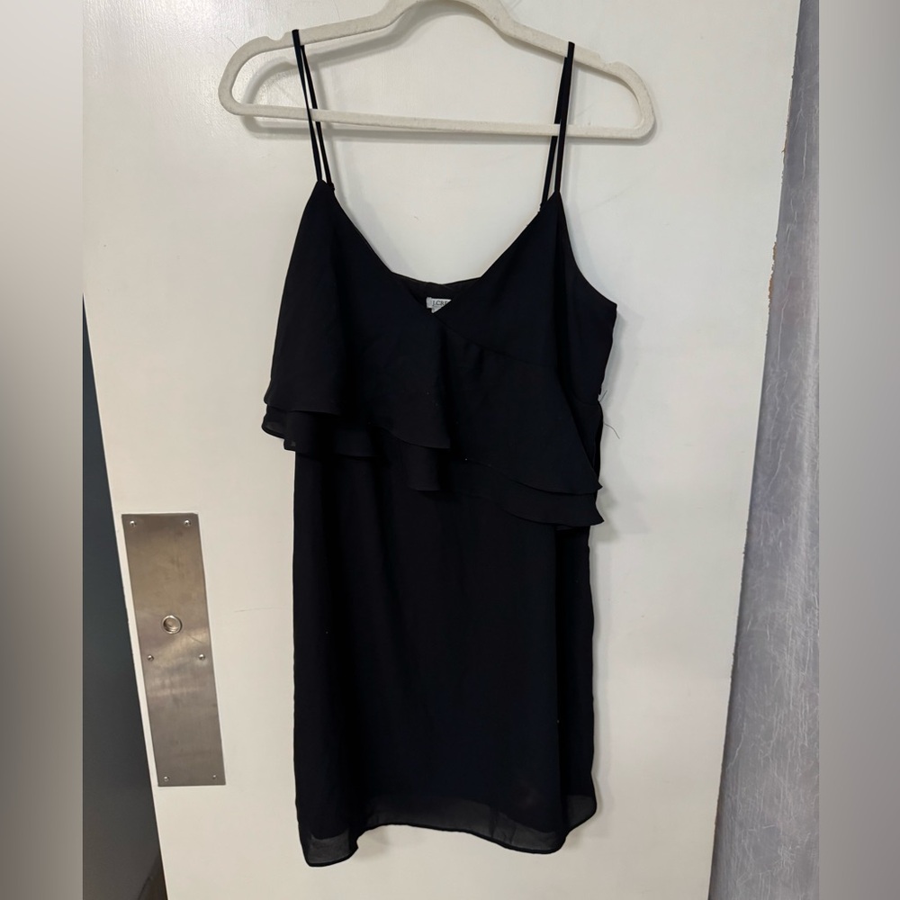 J. Crew Ruffle V Neck Shift Dress